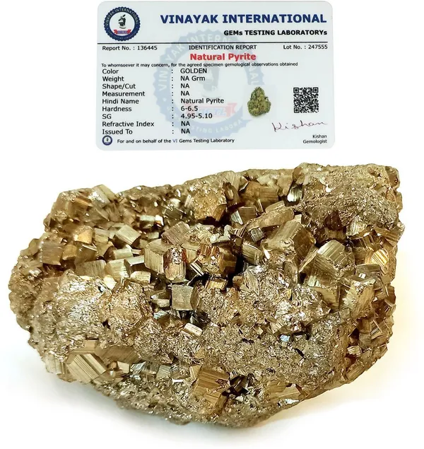 Multiagate_Natural_Pyrite_Rough_Stone_125_gms_Regular_Asymmetrical_Crystal_Stone_(Gold_125_g)