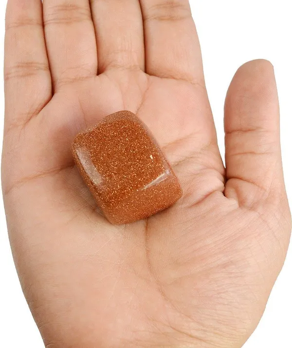Multiagate_53-Goldstone_Brown-Single-Tumble-Stone-1pc_Regular_Asymmetrical_Crystal_Stone_(Brown_1_Pieces)