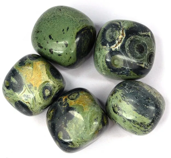 Multiagate_Natural_Kambaba_Jasper_Tumble_Stone._Charged_Polished_Asymmetrical_Crystal_Stone_(Green,_Black_100_g)