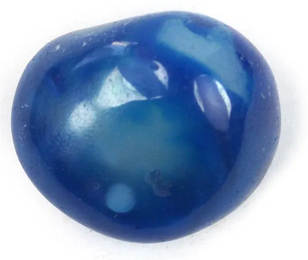 Multiagate_New-_23-Blue_Onyx-Single-Tumble-Stone-1pc_(approx_15-30gm)_Regular_Asymmetrical_Crystal,_Quartz_Stone_(Blue_1_Pieces)