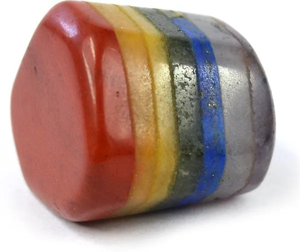 Multiagate_7_Chakra_Bonded_Tumble_Stone-50_GM_Polished_Asymmetrical_Crystal_Stone_(Multicolor_50_g)