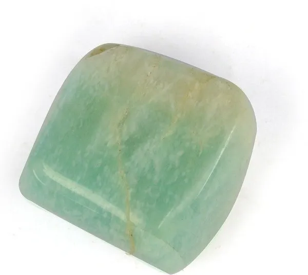 Multiagate_New-_02-Amazonite-Single-Tumble-Stone-1pc_(approx_15-30gm)_Regular_Asymmetrical_Crystal,_Quartz_Stone_(Green_1_Pieces)