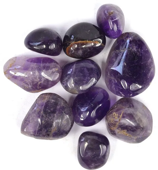 Multiagate_100%_Natural_Amethyst_BrazilianCrystal_Tumble_Stone_50gm_Polished_Asymmetrical_Crystal_Stone_(Purple_50_g)