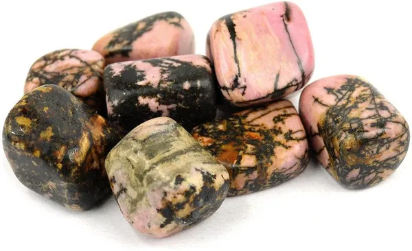 Multiagate_100%_Natural_Crystal_New-112-Rhodonite-Tumble-stone-100gm_Regular_Asymmetrical_Crystal_Stone_(Multicolor_100_g)