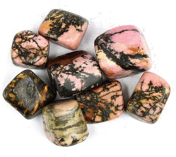 Multiagate_100%_Natural_Crystal_New-112-Rhodonite-Tumble-stone-100gm_Regular_Asymmetrical_Crystal_Stone_(Multicolor_100_g)