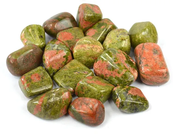Multiagate_100%_Natural_Crystal_New-142-Unakite-Tumble-stone-200gm_Regular_Asymmetrical_Crystal_Stone_(Multicolor_200_g)