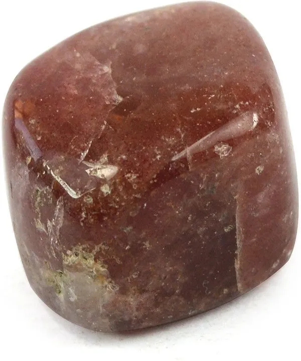 Multiagate_100%_Natural_Crystal_New-33-Cherry_Quartz-Tumble-stone-200gm_Regular_Asymmetrical_Crystal_Stone_(Brown_200_g)