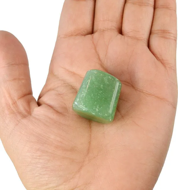 Multiagate_New-_54-Green_Aventurine-Single-Tumble-Stone-1pc_(approx_15-30gm)_Regular_Asymmetrical_Crystal,_Quartz_Stone_(Green_1_Pieces)