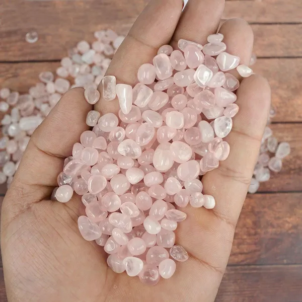 Multiagate_100%_Natural_Crystal_New-116-Rose_Quartz_Small_Tumbles-Tumble-stone-200gm_1_Regular_Asymmetrical_Crystal_Stone_(Multicolor_200_g)