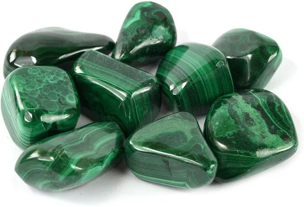 Multiagate_100%_Natural_Crystal_New-83-Malachite_High_Grade-Tumble-stone-200gm_Regular_Asymmetrical_Crystal_Stone_(Green_200_g)