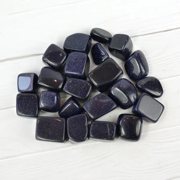 Multiagate_100%_Natural_Crystal_New-52-Goldstone_Blue-Tumble-stone-100gm_Regular_Asymmetrical_Crystal_Stone_(Multicolor_100_g)