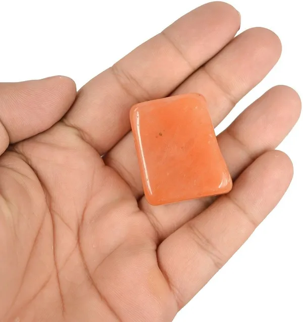 Multiagate_New-_108-Red_Aventurine-Single-Tumble-Stone-1pc_(approx_15-30gm)_Regular_Asymmetrical_Crystal,_Quartz_Stone_(Orange_1_Pieces)
