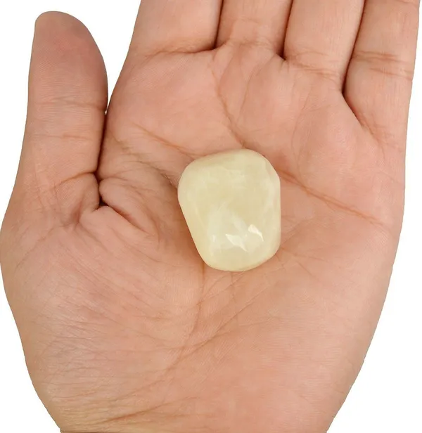 Multiagate_New-_87-Milky_Moonstone-Single-Tumble-Stone-1pc_(approx_15-30gm)_Regular_Asymmetrical_Crystal,_Quartz_Stone_(White_1_Pieces)