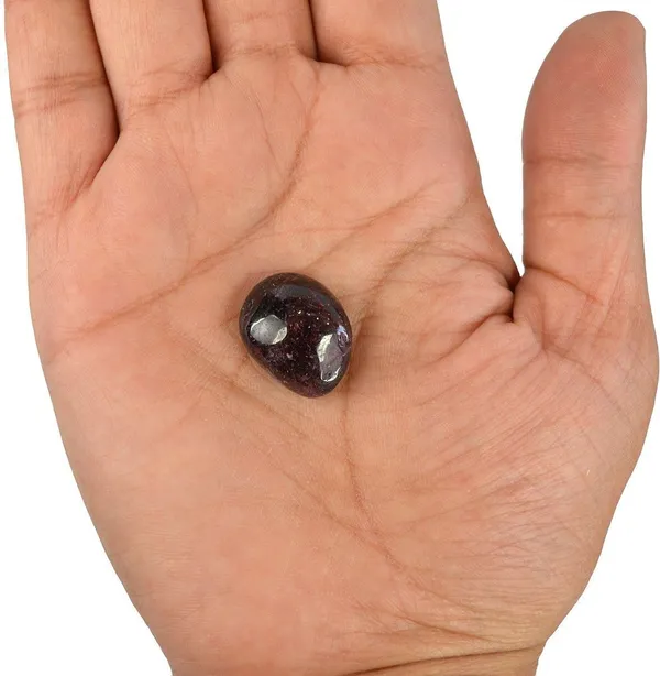 Multiagate_49-Garnet_Superior-Single-Tumble-Stone-1pc_Polished_Asymmetrical_Crystal_Pebbles_(Black_1_Pieces)