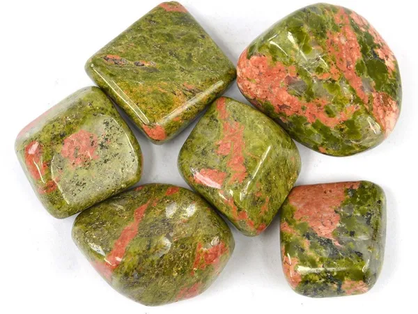Multiagate_100%_Natural_UnakiteCrystal_Tumble_Stone_50gm_Polished_Asymmetrical_Crystal_Stone_(Green,_Red_50_g)
