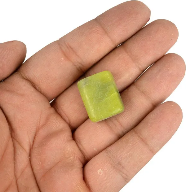 Multiagate_New-_126-Serpentine-Single-Tumble-Stone-1pc_(approx_15-30gm)_Regular_Asymmetrical_Crystal,_Quartz_Stone_(Green_1_Pieces)