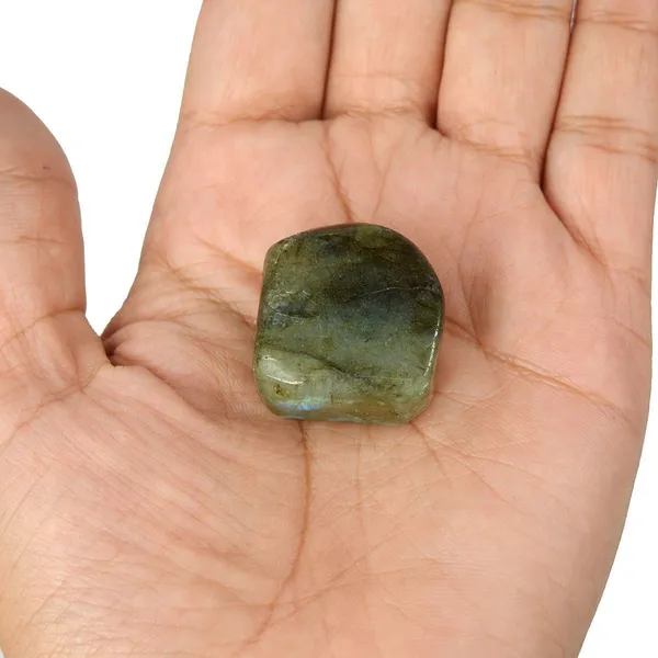 Multiagate_New-_71-Labradolite_-Single-Tumble-Stone-1pc_(approx_15-30gm)_Regular_Asymmetrical_Crystal,_Quartz_Stone_(Green_1_Pieces)