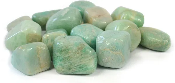 Multiagate_100%_Natural_Crystal_New-02-Amazonite-Tumble-stone-100gm_Regular_Asymmetrical_Crystal_Stone_(Green_100_g)