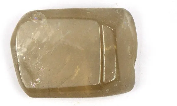 Multiagate_127-Smoky_Quartz-Single-Tumble-Stone-1pc_Polished_Asymmetrical_Crystal_Pebbles_(Beige_1_Pieces)