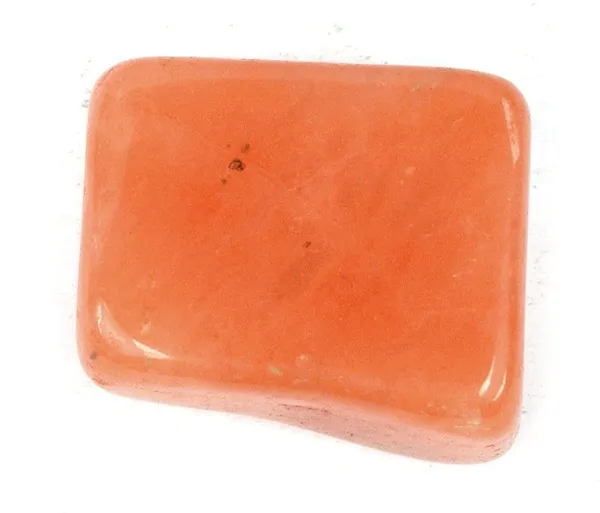 Multiagate_108-Red_Aventurine-Single-Tumble-Stone-1pc_Polished_Asymmetrical_Crystal_Pebbles_(Orange_1_Pieces)