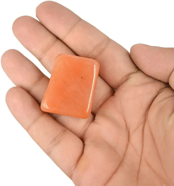 Multiagate_108-Red_Aventurine-Single-Tumble-Stone-1pc_Polished_Asymmetrical_Crystal_Pebbles_(Orange_1_Pieces)