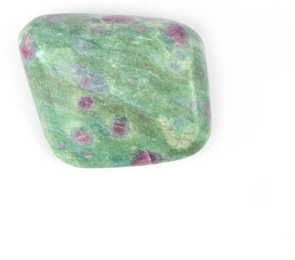 Multiagate_121-Ruby_Fuchsite-Single-Tumble-Stone-1pc_Polished_Asymmetrical_Crystal_Pebbles_(Green_1_Pieces)