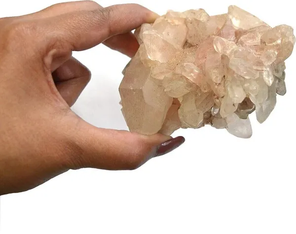 Multiagate_Clear_Quartz_Geode_Cluster_400-500_gm_Regular_Asymmetrical_Quartz_Stone_(White_500_g)