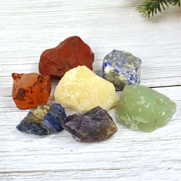 Multiagate_Natural_7_Chakra_Rough_stone,_Row_Stone,_Gemstone_Decorative_showpice_Regular_Asymmetrical_Jasper_Stone_(Multicolor_7_Pieces)