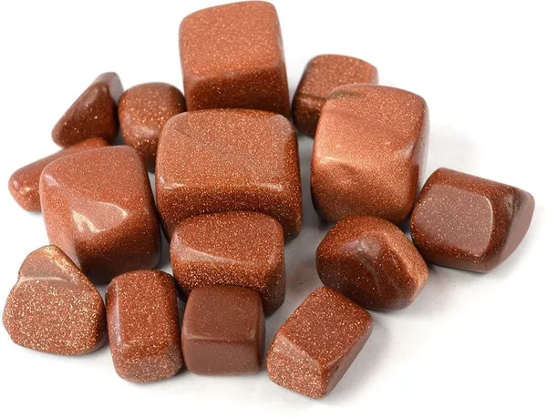 Multiagate_100%_New-53-Goldstone_Brown-Tumble-stone-100gm_Approx(100-200)gm_Regular_Asymmetrical_Crystal_Stone_(Brown_100_g)