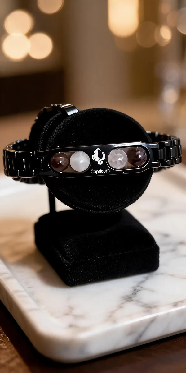 Black_Beaded_Capricorn_Bracelet_For_Unisex