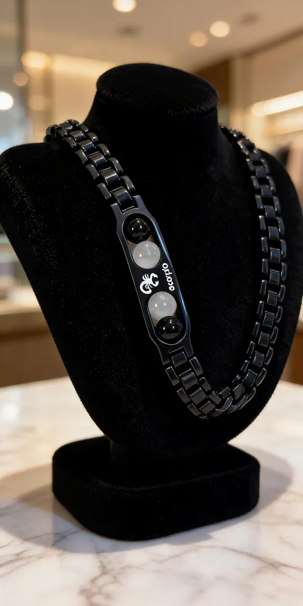 Black_Metal_Link_Bracelet_For_Men