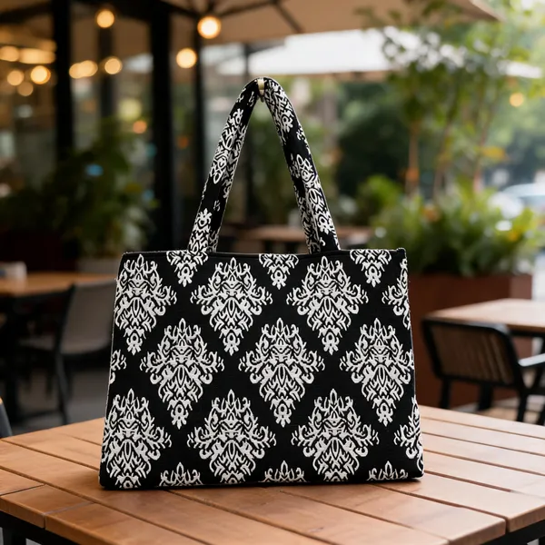 Black_Fabric_Printed_Tote_Bag_For_Women