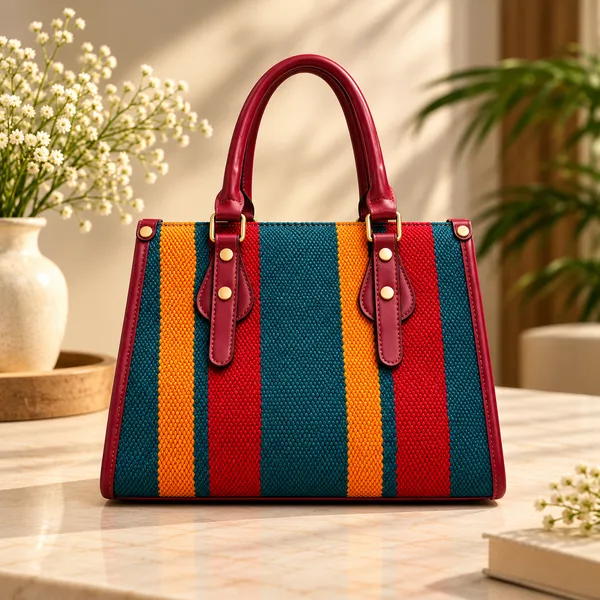 Maroon_Synthetic_Leather_Structured_Handbag_For_Women