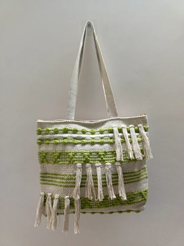 Off-White_Cotton_Fringed_Tote_Bag_For_Women