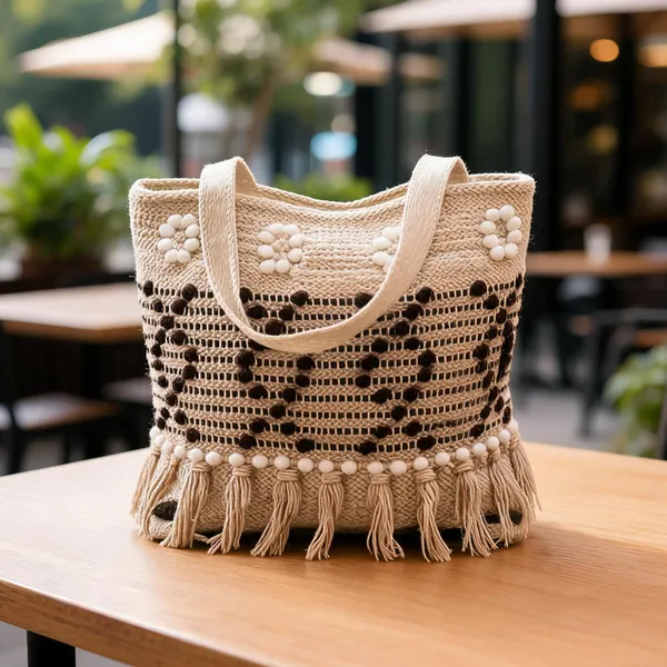 Beige_And_Cotton_Embellished_Tote_Bag_For_Women