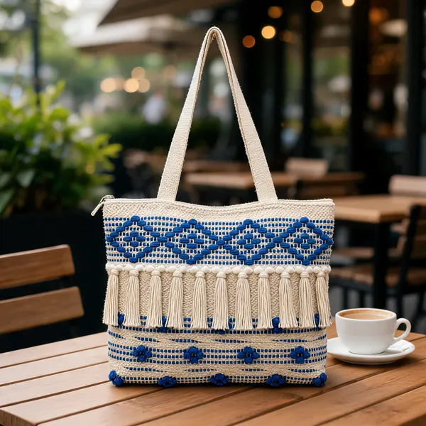 Beige_And_Blue_Cotton_Embroidered_Tote_Bag_For_Women