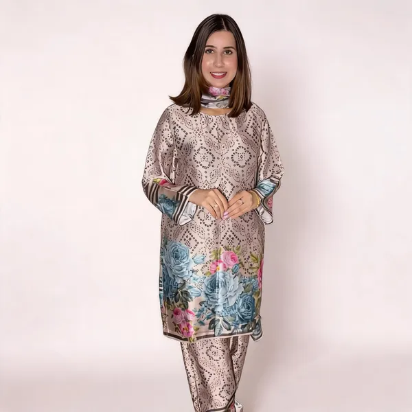 Beige_Printed_Straight_Kurta_Set_With_Dupatta_For_Women