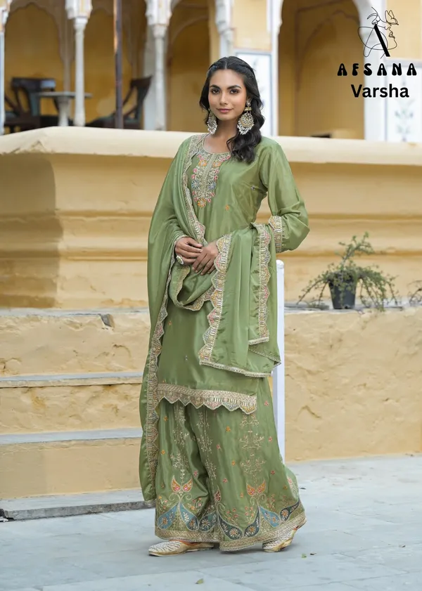 Green_Kurta_Set_With_Dupatta_Viscose_Silk_For_Women