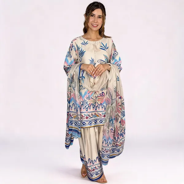 Cream_Printed_Straight_Kurta_Set_With_Dupatta_for_Women
