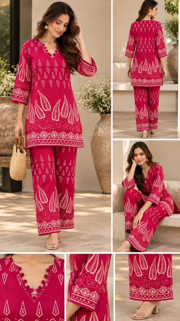 Pink_Printed_Straight_Kurta_Pant_Set_For_Women