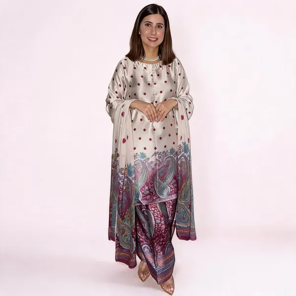Cream_Printed_Kurta_Palazzo_Set_For_Women