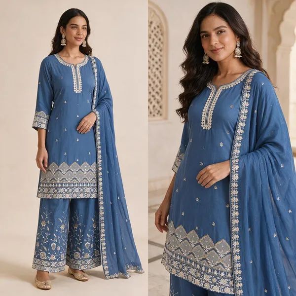 Blue_Embroidered_Kurta_Set__For_Women