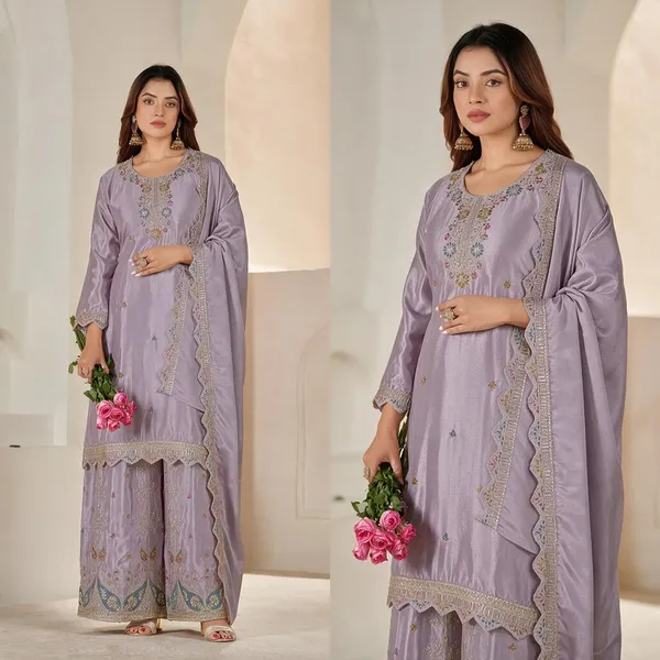 Green_Kurta_Set_Viscose_Silk_For_Women