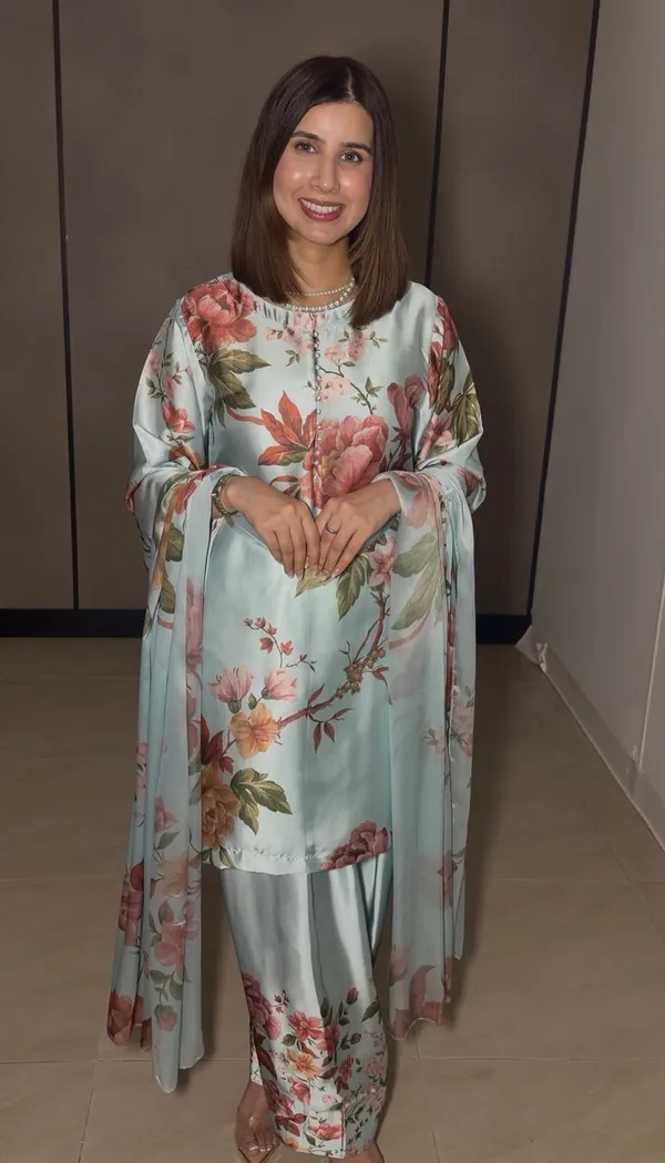 Blue_Satin_Floral_Print_Suit_Set_for_Women