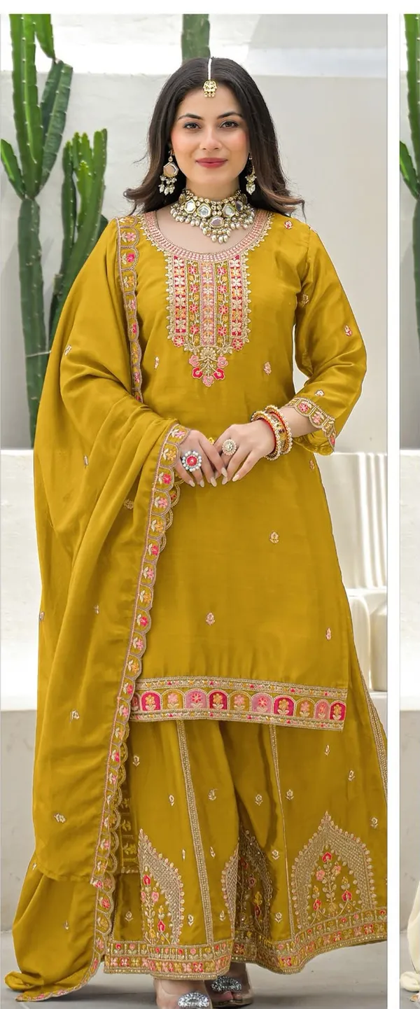 Green_Kurta_Set_With_Dupatta_Viscose_Silk_For_Women