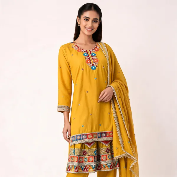Multicolor_Embroidered_Straight_Kurta_Set_for_Women