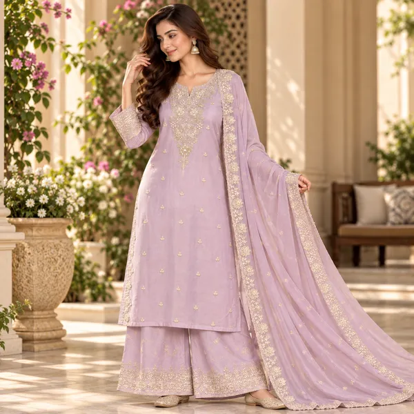 Lavender_Embroidered_Kurta_Set_For_Women