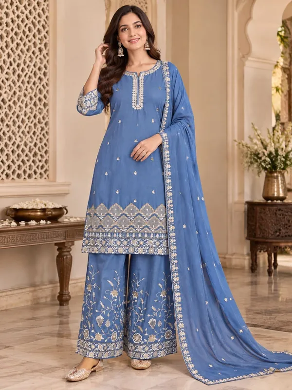 Green_Kurta_Set_With_Dupatta_Viscose_Silk_For_Women