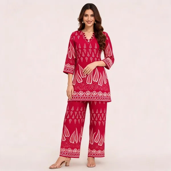 Pink_Printed_Straight_Kurta_Pant_Set_For_Women