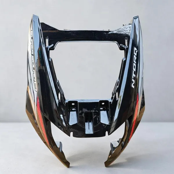 Fi-Brands_India_Front_Wing_Shield_Ntorq_125Cc_Black_Thor_Lightening_Grey_Bike_Headlight_Mount